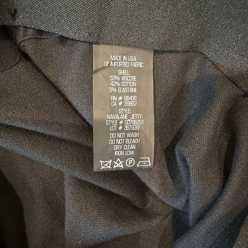 Theory Black Dress Pants Classic Tailored Silhouette - Picture 3 of 4